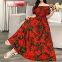 Boho Floral Maxi Dress for Summer Womens Fashion Apparel Boho Floral Maxi Dress for Summer Womens Fashion Apparel