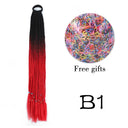 Braided Ponytail Hair Extension Stylish Elastic Rubber Band Braided Ponytail Hair Extension Stylish Elastic Rubber Band