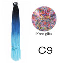 Braided Ponytail Hair Extension Stylish Elastic Rubber Band Braided Ponytail Hair Extension Stylish Elastic Rubber Band