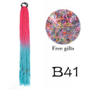 Braided Ponytail Hair Extension Stylish Elastic Rubber Band Braided Ponytail Hair Extension Stylish Elastic Rubber Band