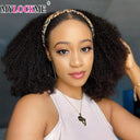 Brazilian Human Hair Kinky Curly Headband Wig Effortless Style Brazilian Human Hair Kinky Curly Headband Wig Effortless Style