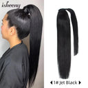 Brazilian Remy Ponytail Hair Extensions Straight Texture Brazilian Remy Ponytail Hair Extensions Straight Texture