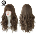 Brown Ash Deep Wave Lolita Wig Stylish Synthetic Hair Brown Ash Deep Wave Lolita Wig Stylish Synthetic Hair