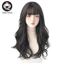 Brown Ash Deep Wave Lolita Wig Stylish Synthetic Hair Brown Ash Deep Wave Lolita Wig Stylish Synthetic Hair
