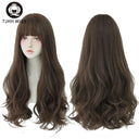 Brown Ash Deep Wave Lolita Wig Stylish Synthetic Hair Brown Ash Deep Wave Lolita Wig Stylish Synthetic Hair