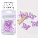 Butterfly Aurora Floral Resin Nail Art Kit Elegant DIY Sparkle Butterfly Aurora Floral Resin Nail Art Kit Elegant DIY Sparkle
