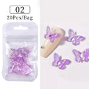 Butterfly Aurora Floral Resin Nail Art Kit Diy Sparkle Butterfly Aurora Floral Resin Nail Art Kit Diy Sparkle