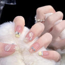 Butterfly Pink Press-On Nails Set: Charming Beauty Tools Included Butterfly Pink Press-On Nails Set: Charming Beauty Tools Included