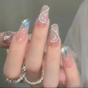 Butterfly Pink Press-On Nails Set: Charming Beauty Tools Included Butterfly Pink Press-On Nails Set: Charming Beauty Tools Included