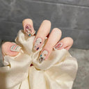 Butterfly Pink Press-On Nails Set: Charming Beauty Tools Included Butterfly Pink Press-On Nails Set: Charming Beauty Tools Included