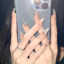 Butterfly Pink Press-On Nails Set: Charming Beauty Tools Included Butterfly Pink Press-On Nails Set: Charming Beauty Tools Included