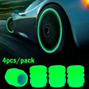 Car Luminous Valve Caps Glow Night Wheels Standout Look Car Luminous Valve Caps Glow Night Wheels Standout Look