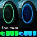 Car Luminous Valve Caps Glow Night Wheels Standout Look Car Luminous Valve Caps Glow Night Wheels Standout Look