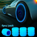 Car Luminous Valve Caps Glow Night Wheels Standout Look Car Luminous Valve Caps Glow Night Wheels Standout Look