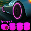 Car Luminous Valve Caps Glow Night Wheels Standout Look Car Luminous Valve Caps Glow Night Wheels Standout Look
