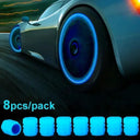 Car Luminous Valve Caps Glow Night Wheels Standout Look Car Luminous Valve Caps Glow Night Wheels Standout Look