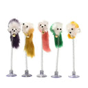 Cartoon Cat Toy Stick Feather Rod Bell Teaser Interactive Cartoon Cat Toy Stick Feather Rod Bell Teaser Interactive