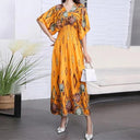Casual Vintage Printed Dress: Retro Style and Comfort Casual Vintage Printed Dress: Retro Style and Comfort
