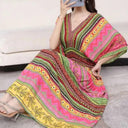 Casual Vintage Printed Dress: Retro Style and Comfort Casual Vintage Printed Dress: Retro Style and Comfort