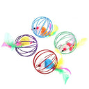 Cat Feather Wand with Bell Teaser Toy for Fun and Exercise Cat Feather Wand with Bell Teaser Toy for Fun and Exercise