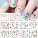 Charming Winter Nail Art Stickers with Greenery Birds Cocoa Charming Winter Nail Art Stickers with Greenery Birds Cocoa