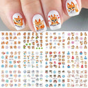 Charming Winter Nail Art Stickers with Greenery Birds Cocoa Charming Winter Nail Art Stickers with Greenery Birds Cocoa