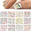 Charming Winter Nail Art Stickers with Greenery Birds Cocoa Charming Winter Nail Art Stickers with Greenery Birds Cocoa