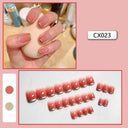 Chic Holiday Pink French Press-On Nails Set 24 Designs Chic Holiday Pink French Press-On Nails Set 24 Designs