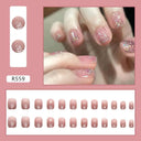 Chic Holiday Pink French Press-On Nails Set 24 Designs Chic Holiday Pink French Press-On Nails Set 24 Designs