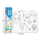 Children's DIY Coloring Paper Roll Creative Drawing Fun Toy Children's DIY Coloring Paper Roll Creative Drawing Fun Toy