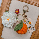 Citrus Gardenia Keychain Crochet Material Package DIY Gift Citrus Gardenia Keychain Crochet Material Package DIY Gift