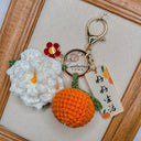 Citrus Gardenia Keychain Crochet Material Package DIY Gift Citrus Gardenia Keychain Crochet Material Package DIY Gift
