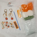 Citrus Gardenia Keychain Crochet Material Package DIY Gift Citrus Gardenia Keychain Crochet Material Package DIY Gift