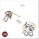 Classic Metal Brain Teaser Puzzles Game Fun Gift for All Classic Metal Brain Teaser Puzzles Game Fun Gift for All