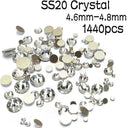 Clear Glass Rhinestones Set for Nail Art and Crafts Kit Clear Glass Rhinestones Set for Nail Art and Crafts Kit