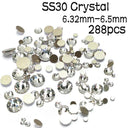 Clear Glass Rhinestones Set for Nail Art and Crafts Kit Clear Glass Rhinestones Set for Nail Art and Crafts Kit