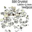 Clear Glass Rhinestones Set for Nail Art and Crafts Kit Clear Glass Rhinestones Set for Nail Art and Crafts Kit