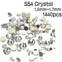 Clear Glass Rhinestones Set for Nail Art and Crafts Kit Clear Glass Rhinestones Set for Nail Art and Crafts Kit
