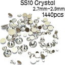 Clear Glass Rhinestones Set for Nail Art and Crafts Kit Clear Glass Rhinestones Set for Nail Art and Crafts Kit