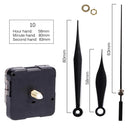 Clock Mechanism Repair Parts DIY Silent Quartz Movement Set Clock Mechanism Repair Parts DIY Silent Quartz Movement Set