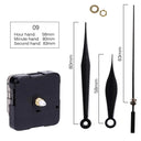 Clock Mechanism Repair Parts DIY Silent Quartz Movement Set Clock Mechanism Repair Parts DIY Silent Quartz Movement Set