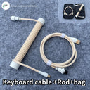 Coiled USB C Keyboard Cable Premium Wired Solution for Gaming Coiled USB C Keyboard Cable Premium Wired Solution for Gaming