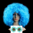Colorful Afro Wig for Clowns & Parties Fun Hair Accessory Colorful Afro Wig for Clowns & Parties Fun Hair Accessory