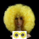 Colorful Afro Wig for Clowns & Parties Fun Hair Accessory Colorful Afro Wig for Clowns & Parties Fun Hair Accessory
