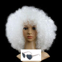 Colorful Afro Wig for Clowns & Parties Fun Hair Accessory Colorful Afro Wig for Clowns & Parties Fun Hair Accessory