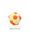 Colorful Handmade Bell Ball Cat Toy For Chase And Play Fun Colorful Handmade Bell Ball Cat Toy For Chase And Play Fun