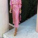 Colorful Patchwork Midi Dress: Stand Out in Elegant Style Colorful Patchwork Midi Dress: Stand Out in Elegant Style