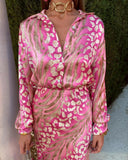 Colorful Patchwork Midi Dress: Stand Out in Elegant Style Colorful Patchwork Midi Dress: Stand Out in Elegant Style