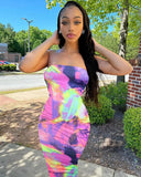 Colorful Tie Dye Maxi Dress Vibrant Summer Fashion Choice Colorful Tie Dye Maxi Dress Vibrant Summer Fashion Choice
