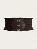 Colorful Triple Buckle Ruffles Belt For Stylish Waist Girdle Colorful Triple Buckle Ruffles Belt For Stylish Waist Girdle